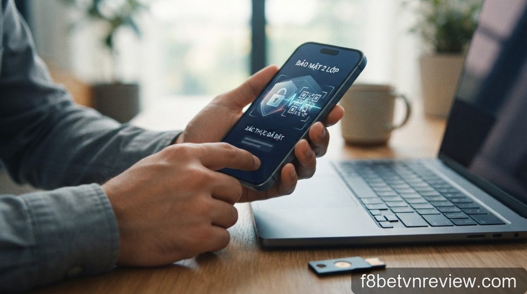 Hướng dẫn bảo mật tài khoản F8BET: 5 bước thiết lập xác thực 2 lớp năm 2026